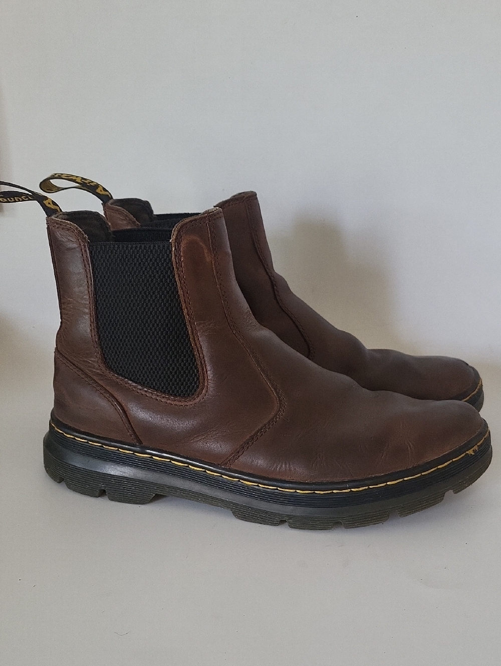 Dr. Martens Brown Leather Chelsea Boots Size 10 Mens